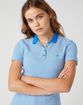 Damskie Polo Wrangler Polo Strong Blue 112132078